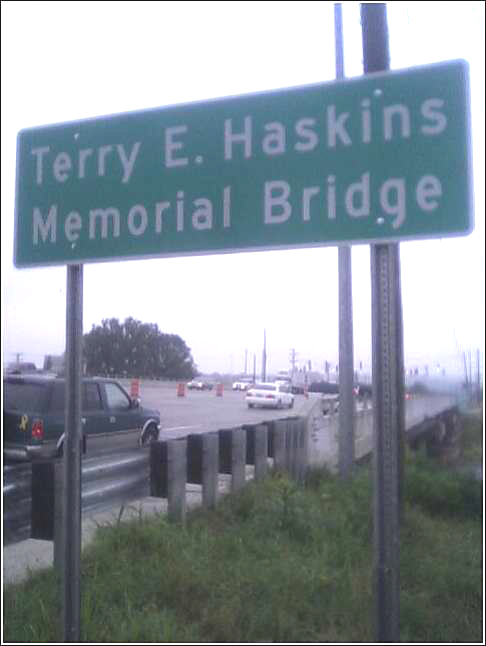 Terry E. Haskins Memorial Bridge dedication