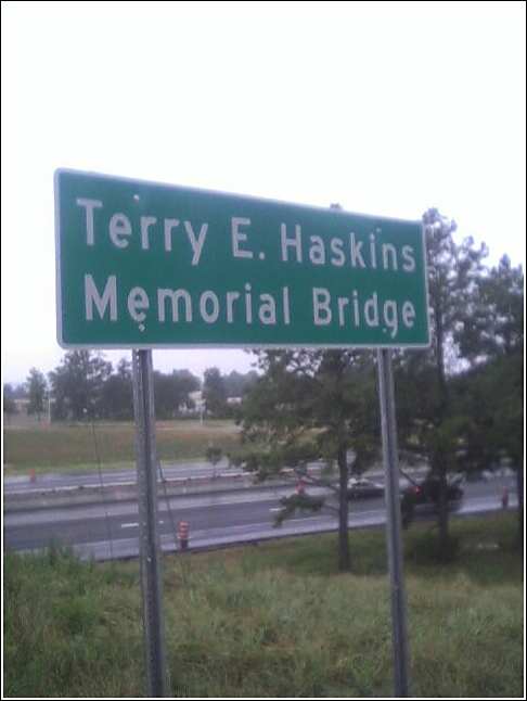 Terry E. Haskins Memorial Bridge dedication