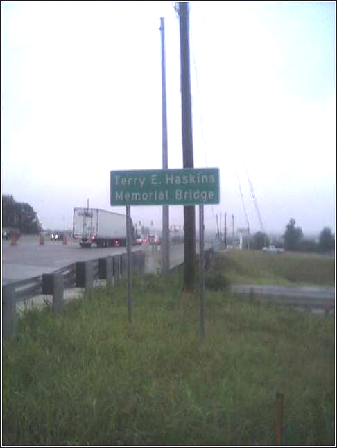 Terry E. Haskins Memorial Bridge dedication