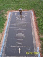 Terry Haskins' grave marker