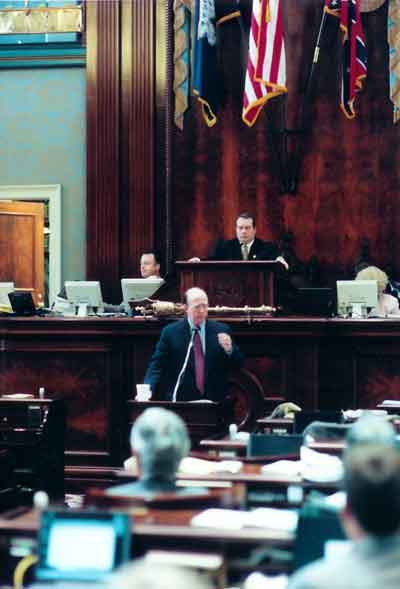 In the Speaker's chair