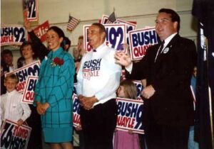Campaigning with Strom Thurmond for Bush/Quayle